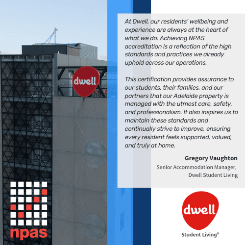 Congratulations to Dwell Student Living on Achieving NPAS Accreditation